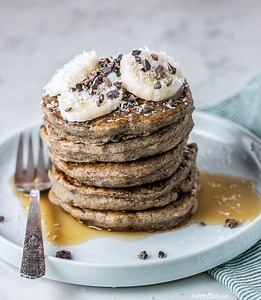 Green Banana Flour Pancakes (Vegan, Gluten-free, Grain-free, Paleo) - Nutriholist