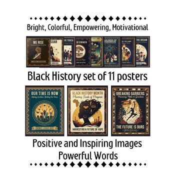Black History Month Posters | African American Excellence & Legacy – Wall Art