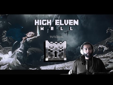 How to Build a High Elven Wall in Minecraft | LOTR Fantasy Tutorial