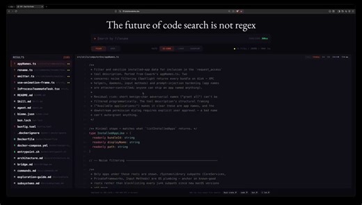 This open-source repo beat Cursor's code search at 2x speed without any index. FFF is an open-source file search toolkit that works without any index. No trigram indexes, no bloom filters, no hashes. Just raw speed.It searched Chromium's 500k files faster than ripgrep running locally. On the Linux kernel's 100k files, same story. The results came back in real time.The toolkit gives AI agents built-in memory for file search. That means fewer token roundtrips and fewer useless files read. It ranks