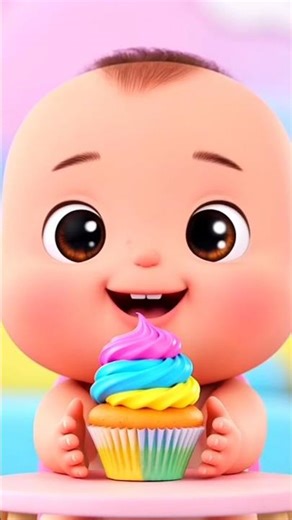 Cute Cartoon Baby Eating Cake| Cartoon eating food |Cartoon eating Satisfying ASMR Mukbang #Shorts