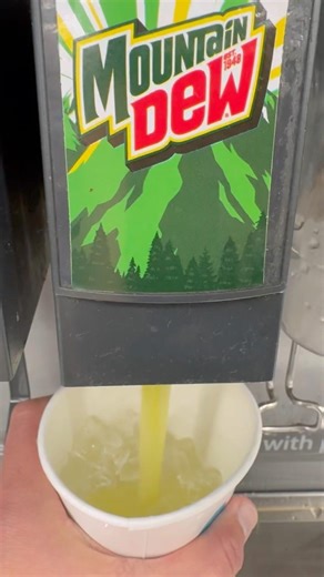 Making a star and Mountain Dew soda drink mix refill at Sam’s Club #Coke #Pepsi #Drink #Refill