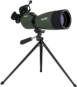 SVBONY 20-60x60/25-75x70mm Shooting Spotting Scope Bak4 Prism Spotting Scope Telescope IP65 Waterproof FMC Optical Lens with Tripod and Phone Adapter