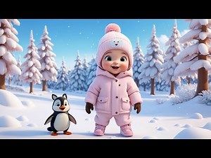 Cute Snow Animals | Adorable Winter Animals Song for Toddlers & Preschoolers