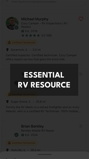 🚐 Buying an RV or need repairs? We've got your back! Download the RV Help App now on your iPhone or Android and easily find certified RV inspectors and technicians near you. 🔍📍 ✅ See real locations ✅ Read verified reviews ✅ Get all the info you need to make a smart, informed decision Don’t guess—get help from the pros. RV Help App – your trusted partner on the road! 📲 Download today and hit the road with confidence. #paidpromotion #GetRVHelp #RVLife #RVInspection #cozycamper | Cozy Camper Mo
