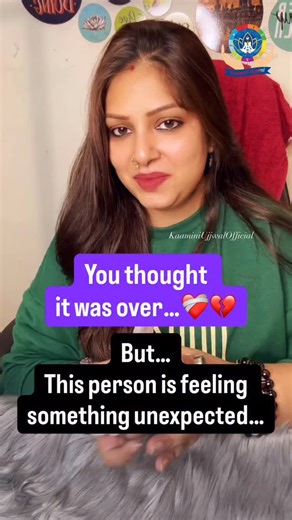 Kaamini Ujjwal | Numerologist | Tarot Card Reader on Instagram: "❤️ You thought this story had ended, but something unexpected has been happening inside this person. Distance has forced them to sit with their thoughts, and now they’re seeing everything far more clearly than they ever did when you were around. They’re realising how much you mattered, how much they took for granted, and how deeply your absence affects them. ❤️ They ran when things got difficult. They chose the easy way out at the 