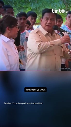 Prabowo Promises to Provide Cell Phones and Starlink to Miangas Residents