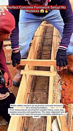Perfect Concrete Formwork Setup! No Mistakes 😱🔥