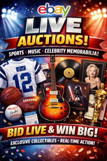 $1 Start Memorabilia Auction | Autographs & Collectibles | eBay Live Video