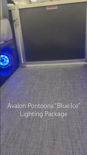 See Avalon Pontoon Blue Ice Lighting Package! #familymarine #avalonpontoons #pontoon