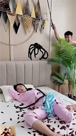 Husband’s Extreme Prank on Wife Gone Wrong 😱 | Fake Snake & Cockroach Prank#husbandwife #coupleprank