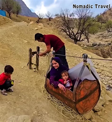 Taxi Journey & Crossing the Nomadic Bridge ⛰️🚕🌉 #villagelife #nomadic #rurallife #fyp #fortniteclips
