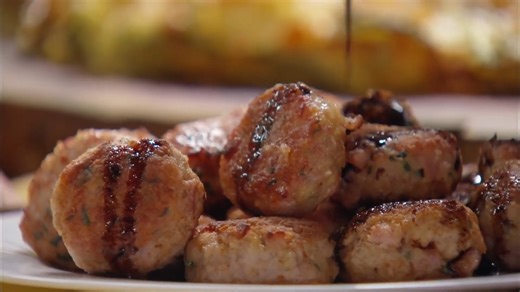 Everybody seems to love meatballs. Here is a different and tasty alternative to their normal red sauce preparation. These veal or turkey meatballs are marinated in a tangy herb-and-vinegar marinade. They are good for buffet tables, picnics, or just to keep in the refrigerator for a snack. They make terrific sandwiches as well, and if you serve them with some mashed potatoes, it becomes a meal. Buon Appetito! #LidiasRecipes #LidiasItaly #LidiasKitchen #LidiaBastianich #ItalianFood #LidiasTheArtof