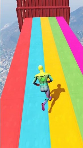 GTA 5 Epic Water Ragdolls Spiderman Jump/Fails Ep 406 #shorts