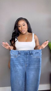 No zipper, no button, no problem – pull them up and head out the door. Power Stretch Pull-On Jeans come in skinny, straight and flare. Shop the Collection https://bit.ly/3W0bKDT | Good American