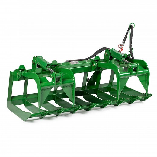 72" Standard Series Root Grapple Bucket, Fits John Deere Global Euro | Titan Attachments