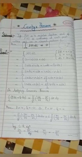 #cauchy's_integral_theorem # complex_analysis #msc_maths_1stsem #written_notes_available by shid rai