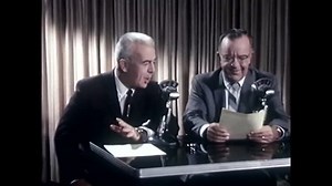 CIRCA 1960s - Bud Guest and Charlie Parker discuss the direction of water draining directions north and south of the equator, on their show Sunny Side of the Stret Club on WJR Detroit Radio, in 1966.