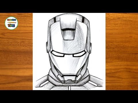 How to Draw Iron Man | Step-by-Step Marvel Pencil Drawing for Beginners (Easy & Realistic)