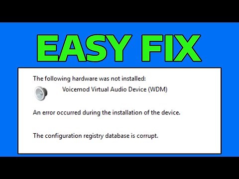 How To Fix The Configuration Registry Database is Corrupt