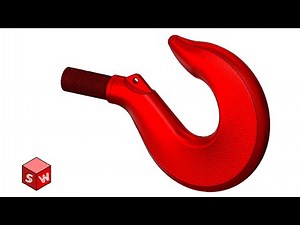 Crane Hook Solidworks Tutorial for Beginners