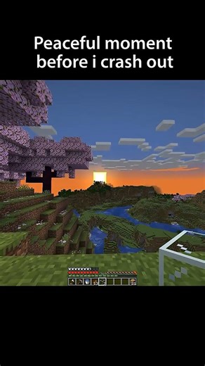 Peaceful moment before i crash out