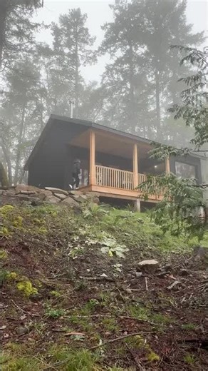 Cozy cottage style prefab home tour in the forest