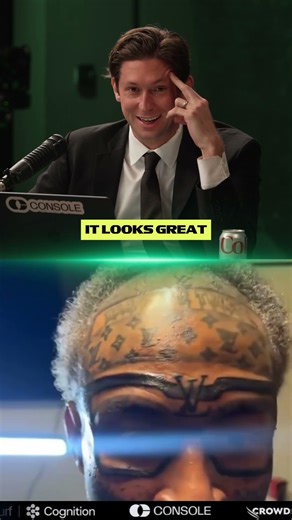 Louis Vuitton glasses as a tattoo 😂