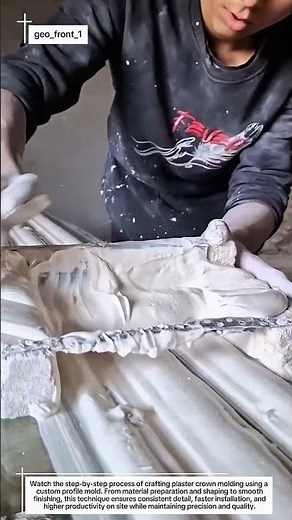 Master Craftsman Creates Flawless Plaster Crown Molding by Hand | Satisfying Precision Work