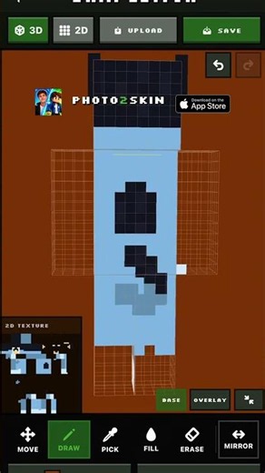 Funny 3D Minecraft Skin Bluey Dog