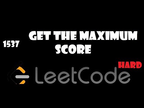 1537. Get the Maximum Score | Leetcode Hard | 2 Pointer approach