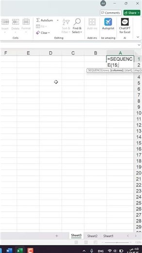 Numbering in Excel in a professional way #excel