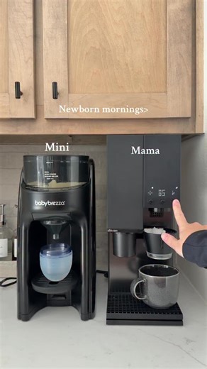 Baby Brezza on Instagram: "Both can’t make it through the morning without a warm cup. @toriyav #babybrezza #newborn #motherhood #baby"