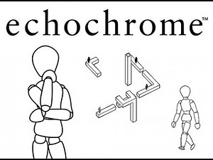 "Echochrome" (Playstation 3) gameplay, random levels, no commentary, no logos