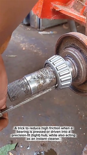 Tricks to get the bearing in easily #installation #mechanic #tricks #automotive