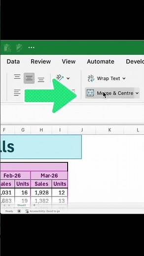 📊Stop using messy spreadsheet.⚡Create professional-looking reports in one click. Merge Cells #excel