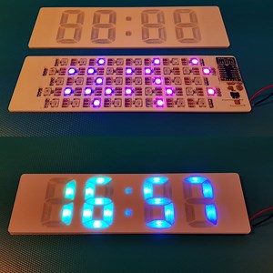 Colourful Connected Clock