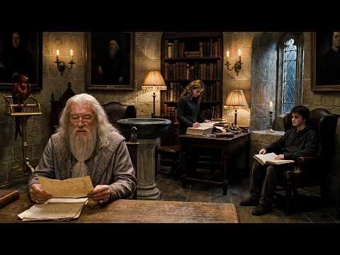 Study at HOGWARTS | Dumbledore’s Study Room, Fantasy Music, Sound Effects