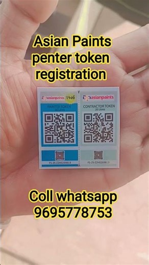 Asian Paints Painter Token Scanner | #viralvideo #wall #asianpaints