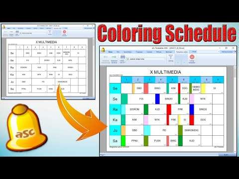 How to Color Schedules in ASC Timetables for a Neat & Professional Look | Complete Tutorial