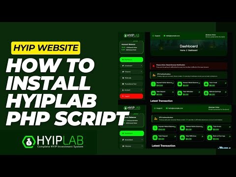 HYIPLAB - Complete HYIP Investment System (Full Setup & Tutorial) | HYIP Website