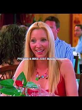Mike matched Phoebe' s weird every single time © #Friends #PhoebeBuffay #MikeHannigan #ComedySeries