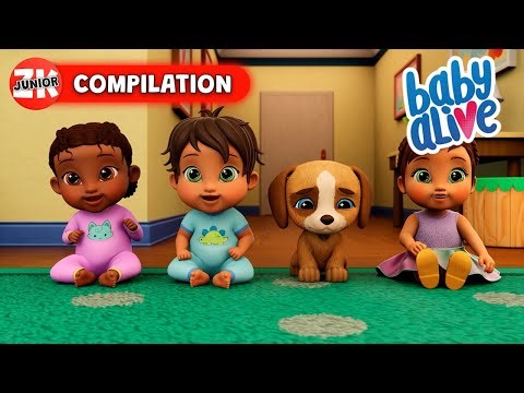 Teaching Gordon How To Be Potty Trained! 🐕 Baby Alive | Episode Compilation | ZeeKay Junior