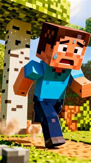 Minecraft But I Can’t Stop Running 😱 #shorts