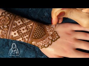 Very Beautiful Semi Bridal Henna Design | Pakistani Bridal Henna Design Tutorial | #thouseenshenna