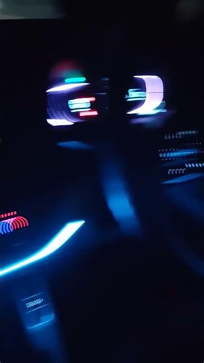 Kia Carens modified interior lighting with upgraded speakers.