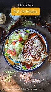 Authentic Mexican Enchiladas rojas are the perfect lent Friday recipe! Filled with queso fresco or melting cheese. What makes enchiladas so delicious is the mix of chiles for the sauce. I have the video with step by step instructions and my method to do not frying the tortilla to make them healthier. Search on YouTube enchiladas Mexican food by Laura Enchiladas sauce recipe Link in bio and stories https://youtu.be/PX7mkaFJ-u4 #mexicanfood #lent #lentrecipes #delicious #deliciousfood #enchiladas 