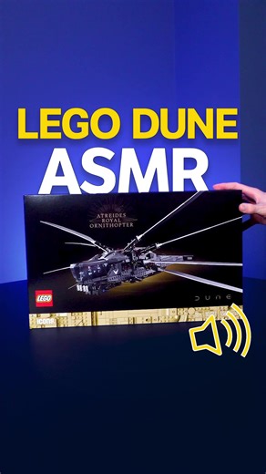 Whispering sands meet clicking bricks 🌌✨ Building the LEGO Dune Atreides Royal Ornithopter in pure ASMR style! #ASMR #LEGOBuilds #lego #legoasmr #dune2 | Light My Bricks