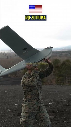 Genius Technique US Marines Take to the Skies With RQ-20B Puma fixed-Wing Unmanned Aerial System