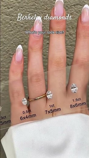 Oval Cut Diamond Size Comparison Chart | Carat to MM Guide #Shorts